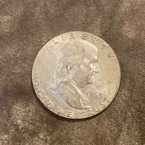 1963 Franklin Half Dollar - Silver Tone Coin